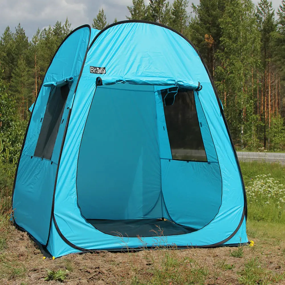 Brava näyttelyteltta pop-up - turkoosi - wildpoint outdoors retkeily 99 €