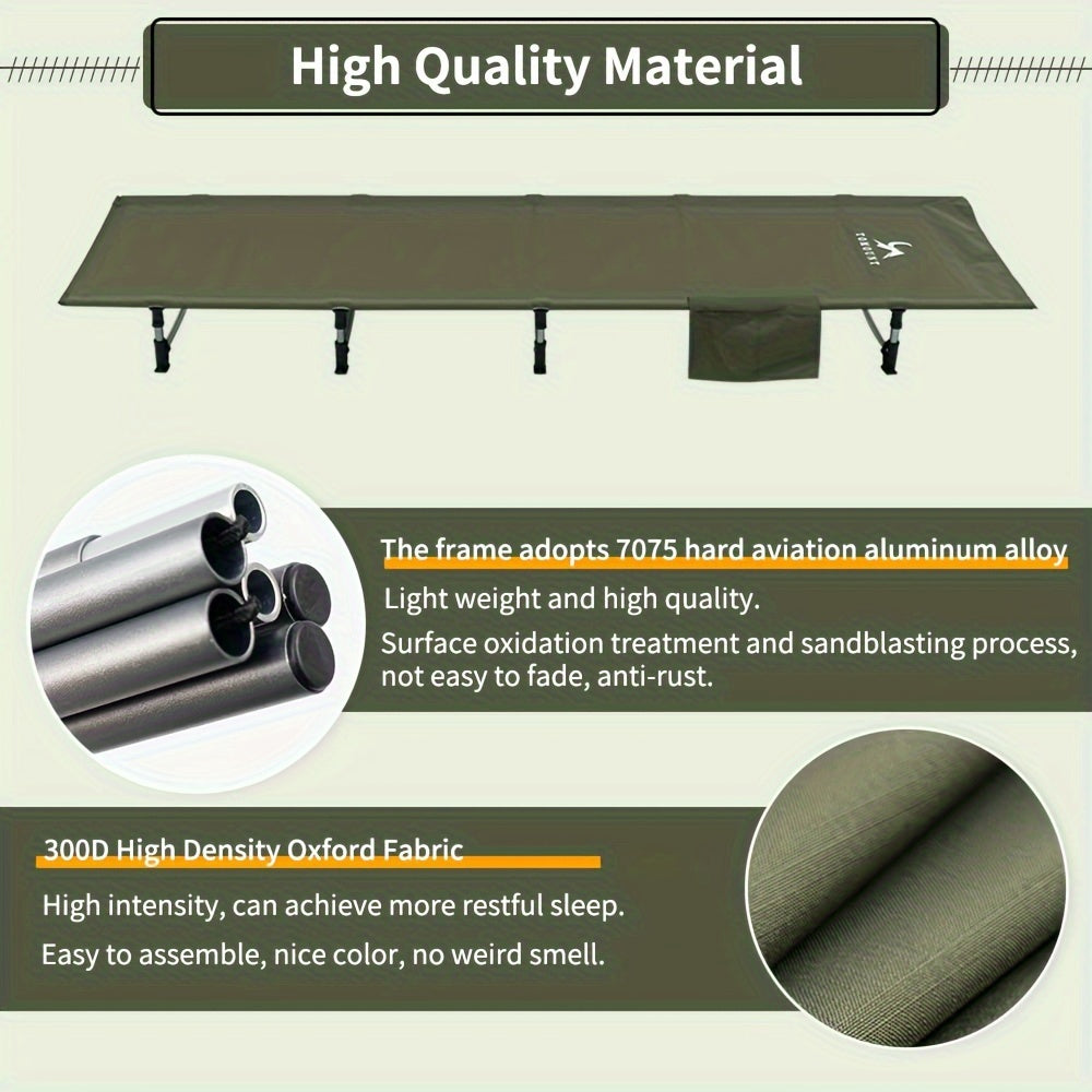 Camping Cot Heavy Duty Portable Bed-4