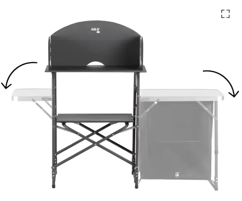 Camping pöytä tuulisuojalla nc3041 nils camp - accessories retkeilyvarusteet verkkokaupasta 138,90 €