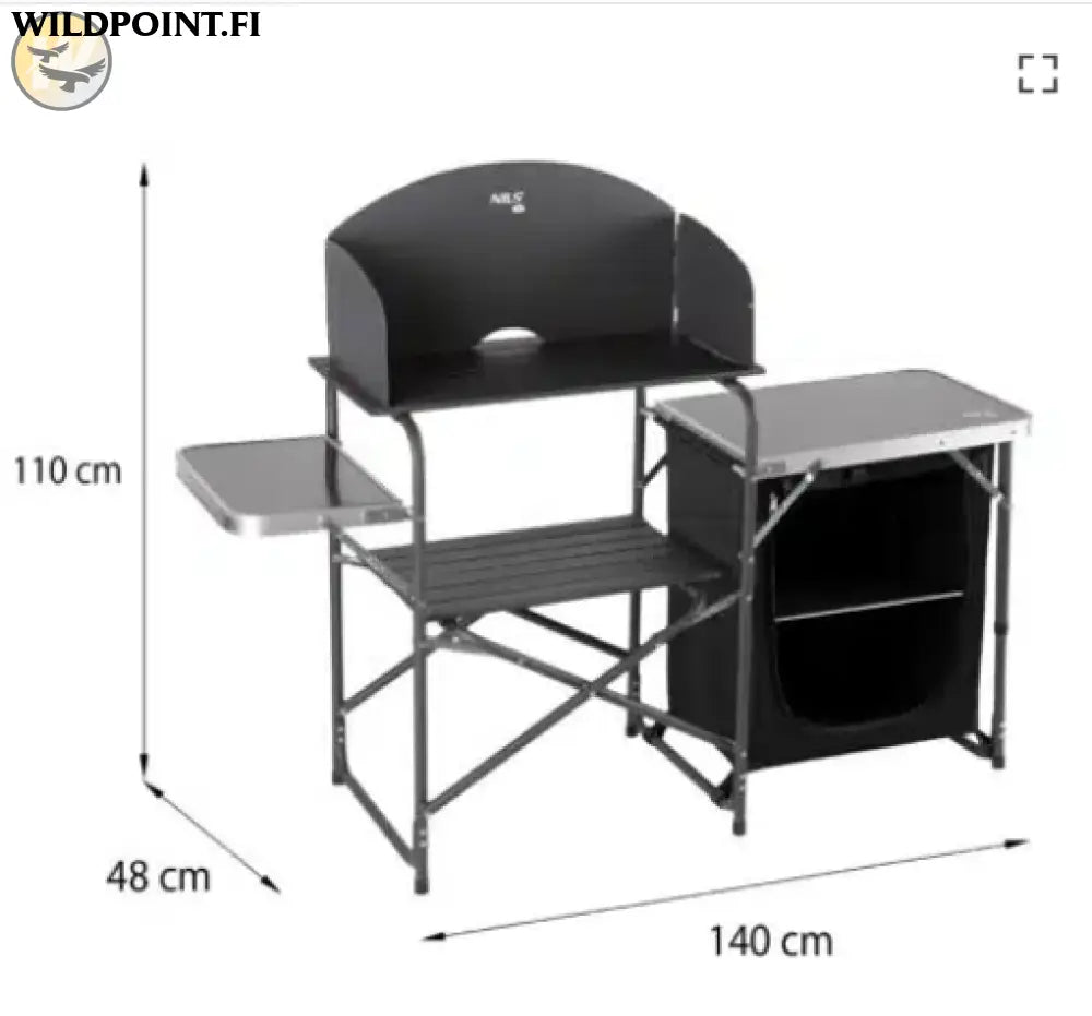Camping pöytä tuulisuojalla NC3041 NILS CAMP - Accessories