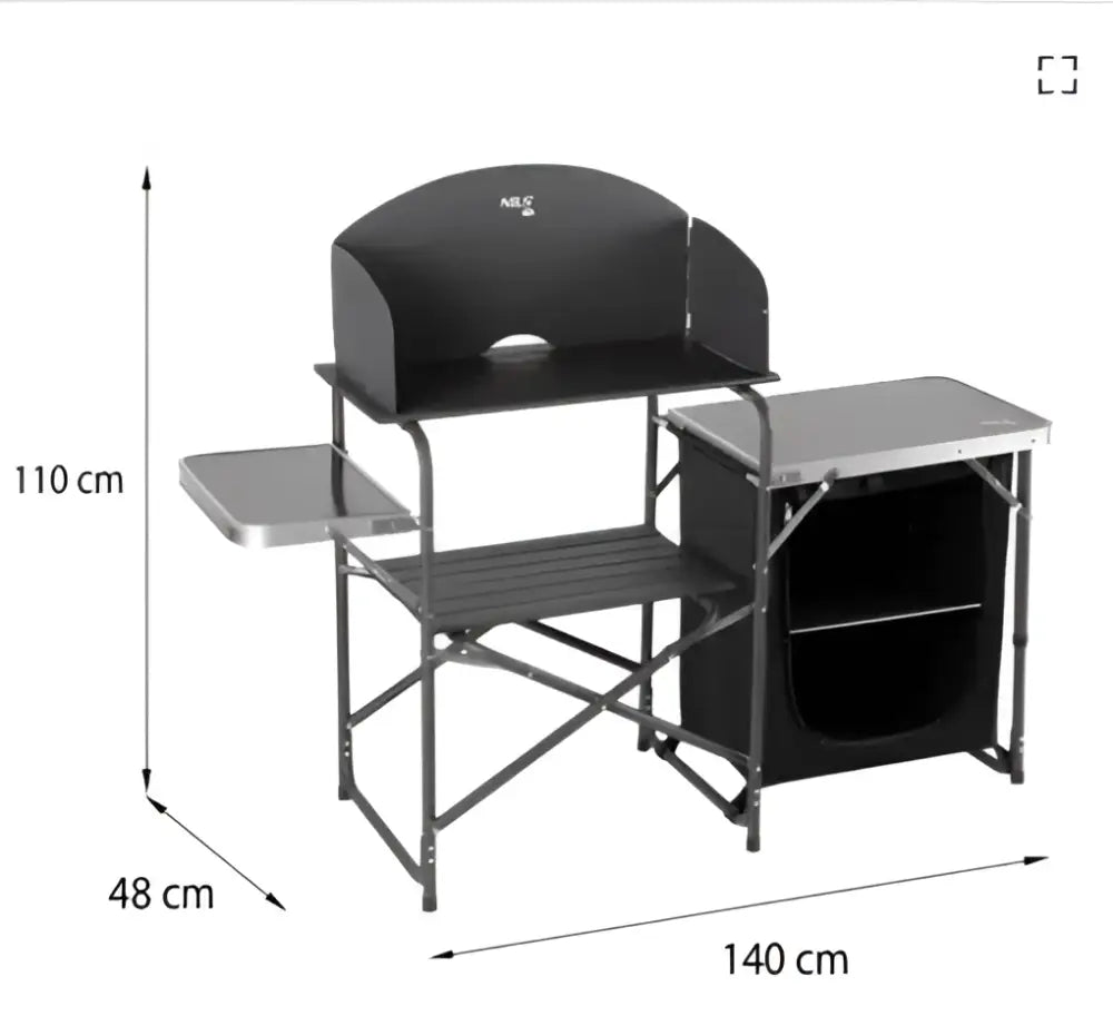 Camping pöytä tuulisuojalla nc3041 nils camp - accessories retkeilyvarusteet verkkokaupasta 138,90 €