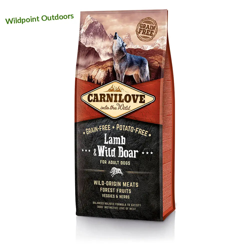 Carnilove lammas & villisika koiran kuivaruoka aikuiselle - 12kg - retkeily 82,90 €