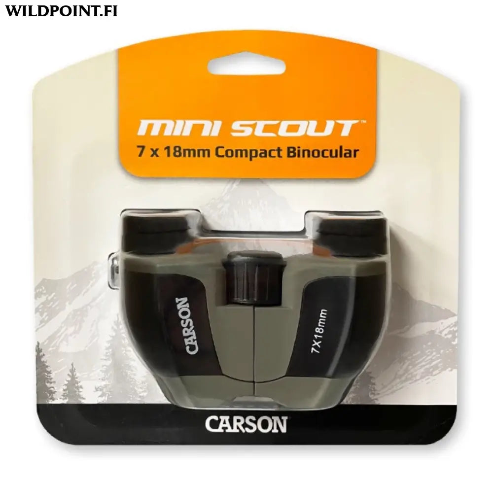 Carson miniscout 7x18mm pienikokoiset kiikarit