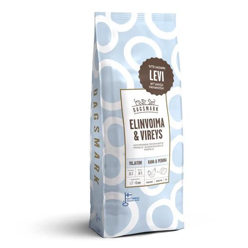 Dagsmark elinvoima & vireys vehnätön kana-peruna 2 kg - koiran kuivaruoka retkeilyvarusteet verkkokaupasta 14,90 €