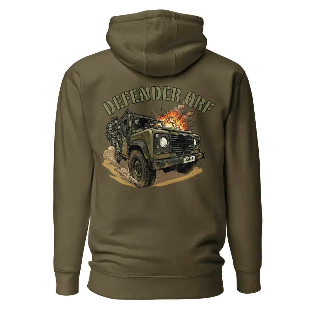Defender qrf huppari - military green / s - hoodie sotilastyylinen vaate retkeilyvarusteet verkkokaupasta 79 €