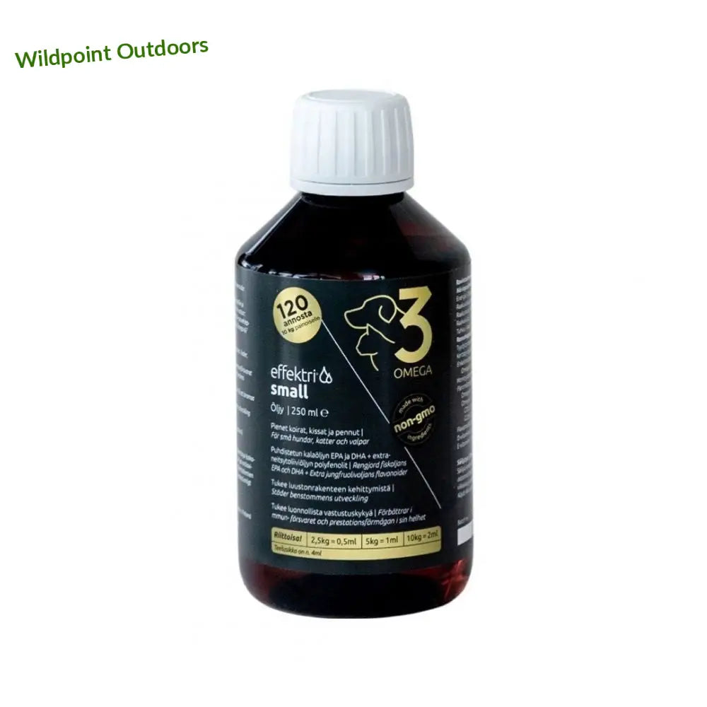 Effektri omega-3 koiralle - small 250 ml - omega3 wildpoint outdoorsista retkeily 29,90 €