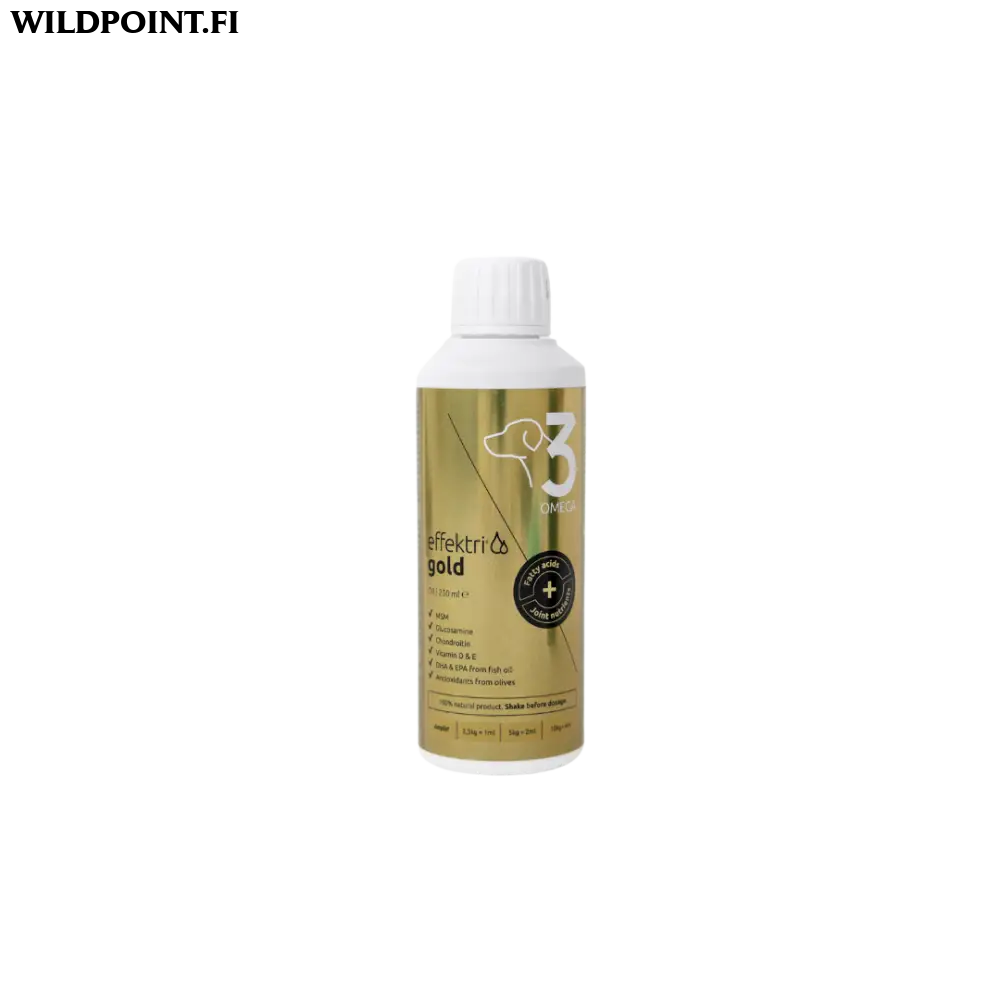 Effektri gold dog - omega-3 + nivelravinteet - effektri gold dog 250ml