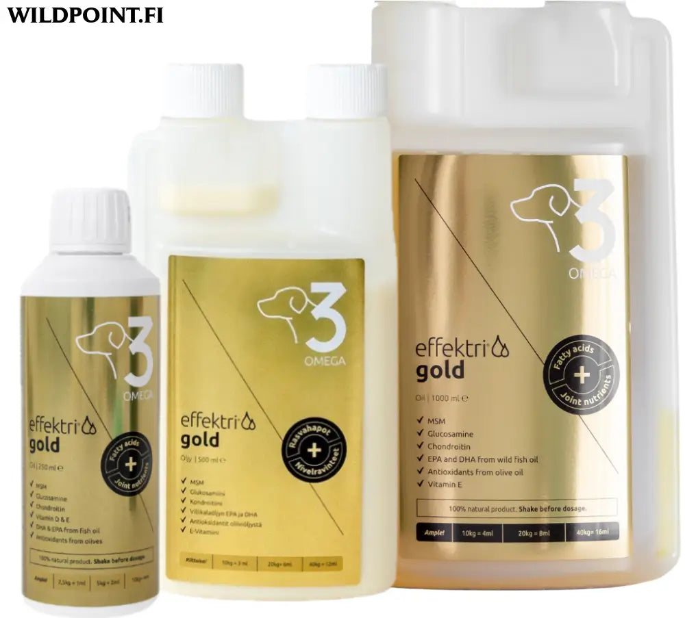 Effektri gold dog - omega-3 + nivelravinteet