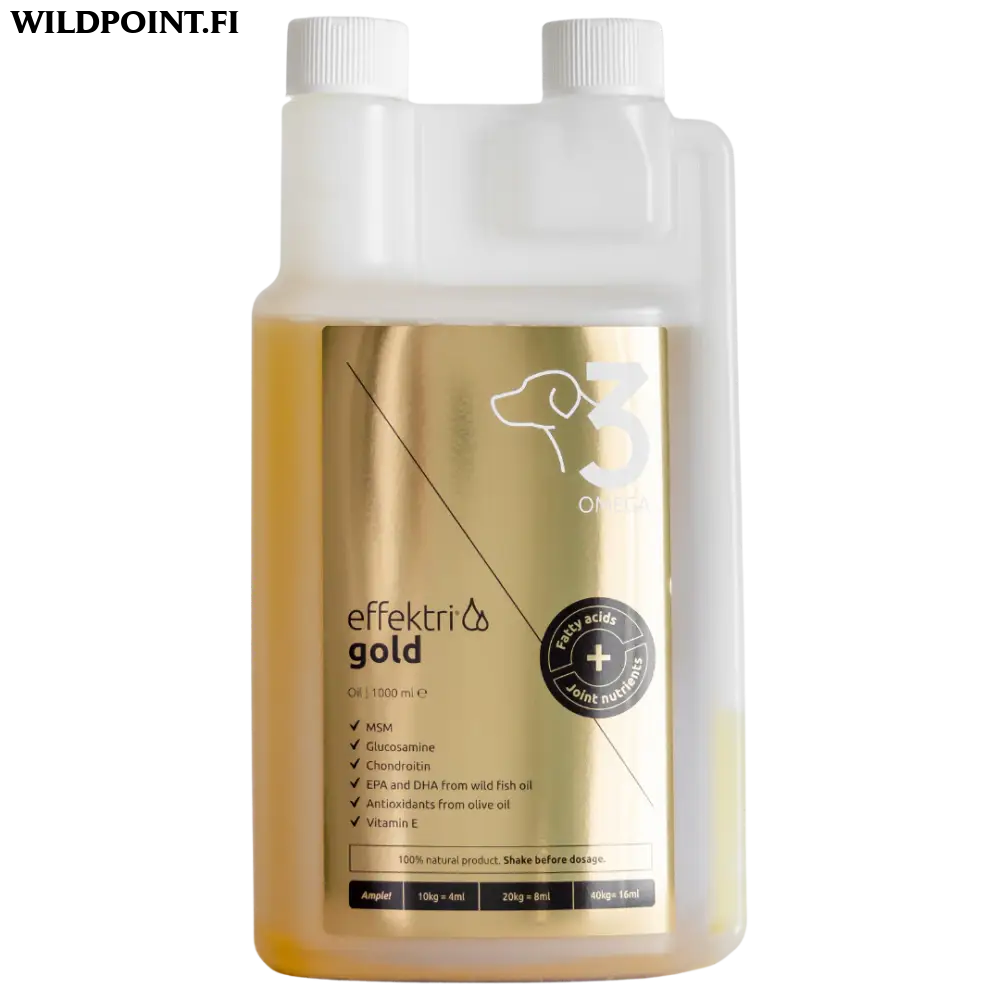 Effektri gold dog - omega-3 + nivelravinteet - effetri gold dog 1000ml
