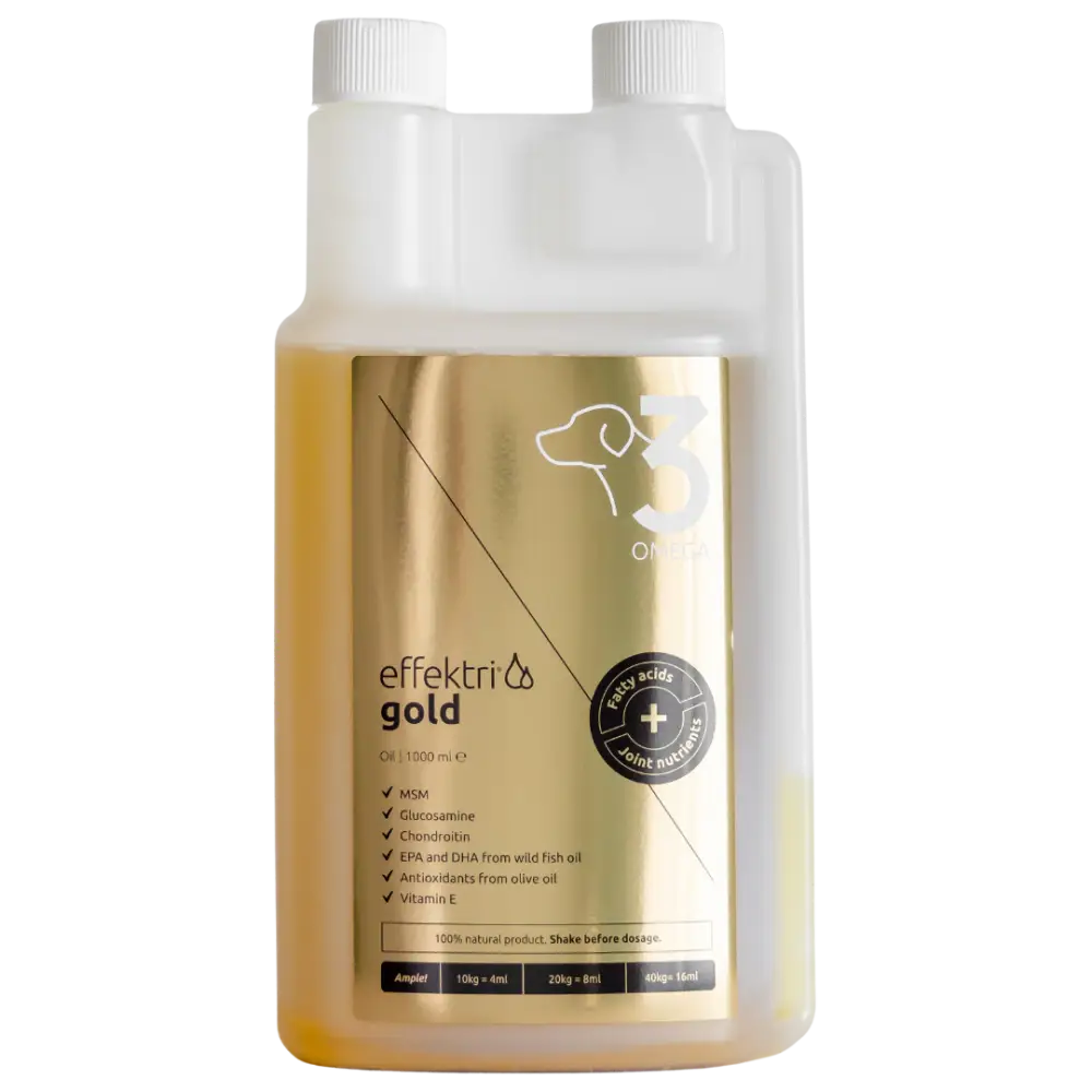 Effektri gold dog - omega-3 + nivelravinteet - effetri 1000ml - retkeilyvarusteet verkkokaupasta 68,90 €