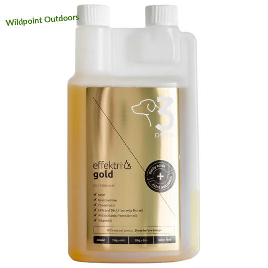 Effektri gold dog - omega-3 + nivelravinteet - effetri 1000ml - retkeily 68,90 €