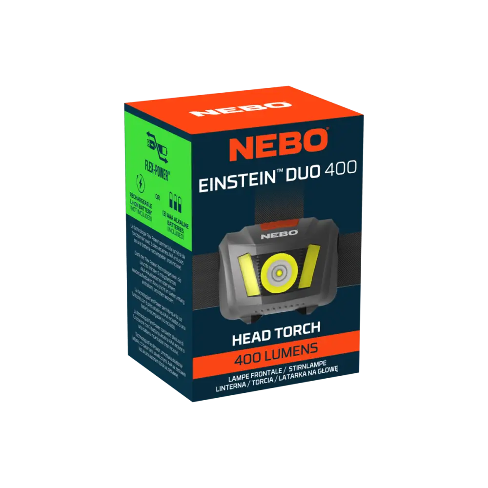 Einstein duo 400 otsavalaisin - valaisimet - wildpoint outdoors retkeilyvarusteet verkkokaupasta 24,90 €