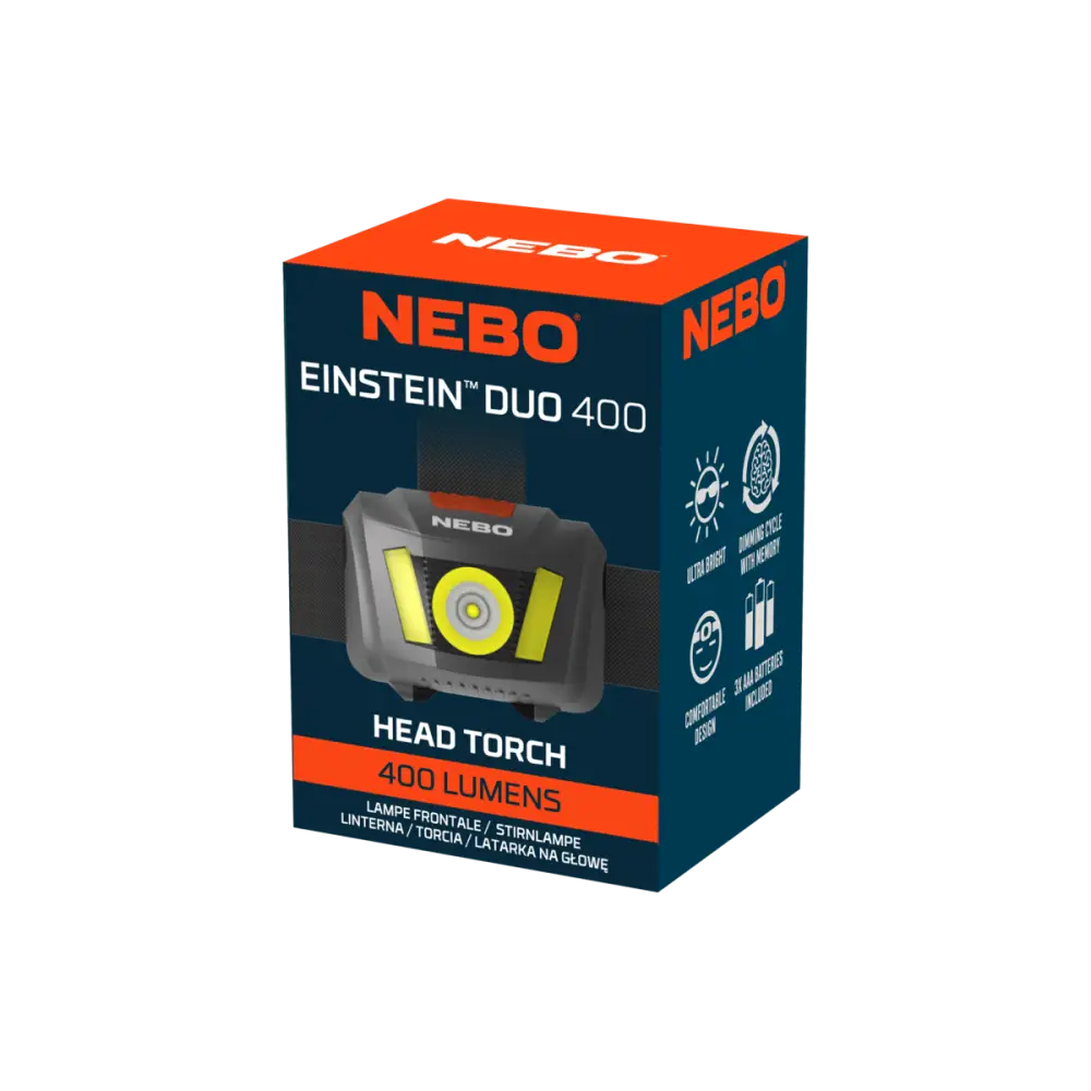 Einstein duo 400 otsavalaisin - valaisimet - wildpoint outdoors retkeilyvarusteet verkkokaupasta 24,90 €