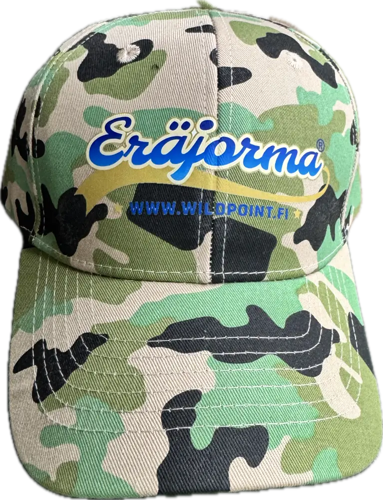 Eräjorma Camo Baseball-lippis vihreällä maastokuviolla
