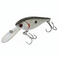 Eräjorma Natikka syvännevaappu 5,5 cm hopea valkoinen minnow-tyylinen uistin punaisella silmällä ja kolmella koukulla