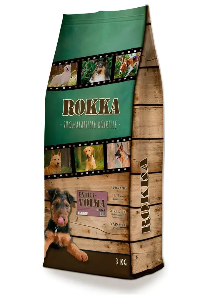 Extravoima rokka - 3kg - aktiivisille koirille retkeilyvarusteet verkkokaupasta 13,90 €