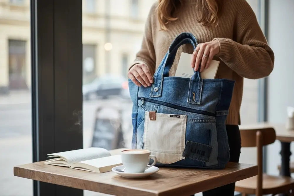 Farkkukassi veera - kierrätettyä farkkua - wildpoint retkeilyvarusteet verkkokaupasta