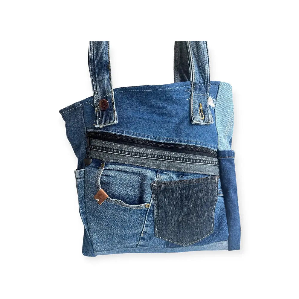 Farkkukassi veera - kierrätettyä farkkua - sininen - wildpoint retkeilyvarusteet verkkokaupasta 46,90 €