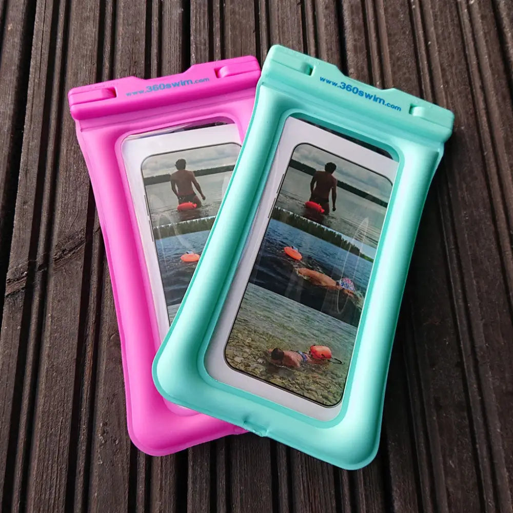 Floating waterproof mobile case - pink - case kelluva vedenpitävä puhelinkuori 6,7 tuumaa retkeilyvarusteet