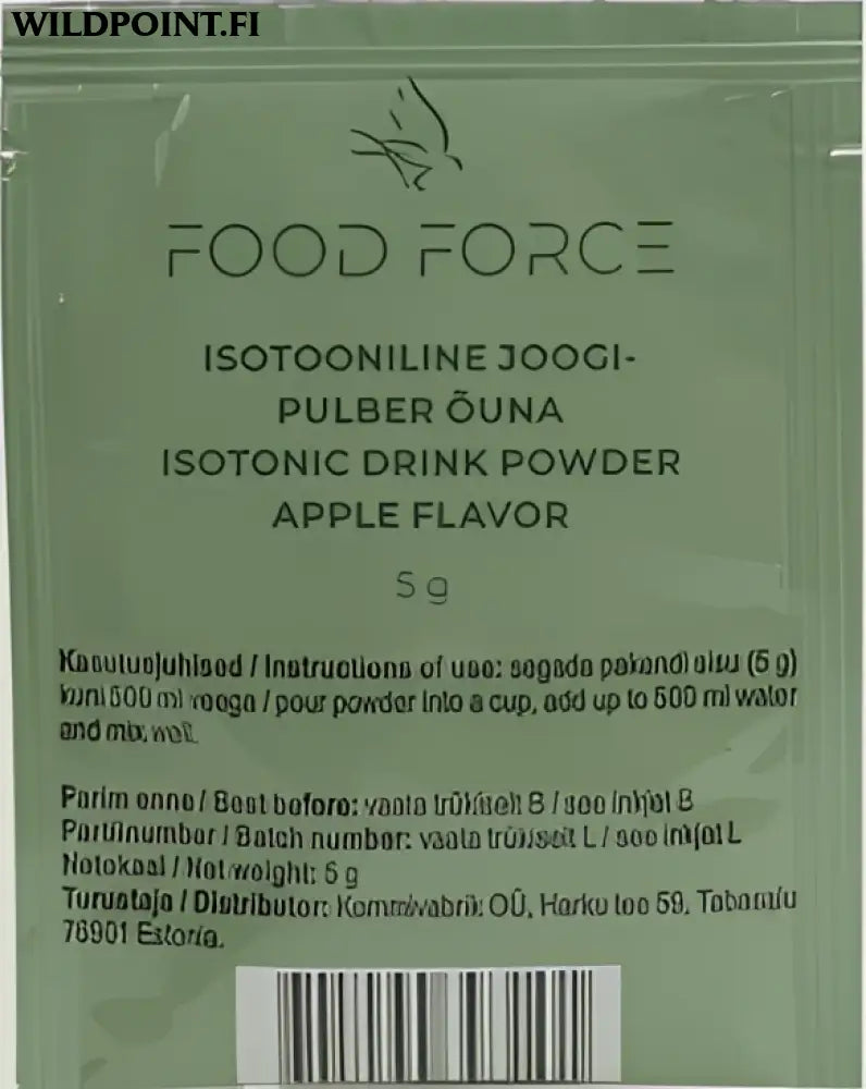 Food force isotoninen juomajauhe omena 5g