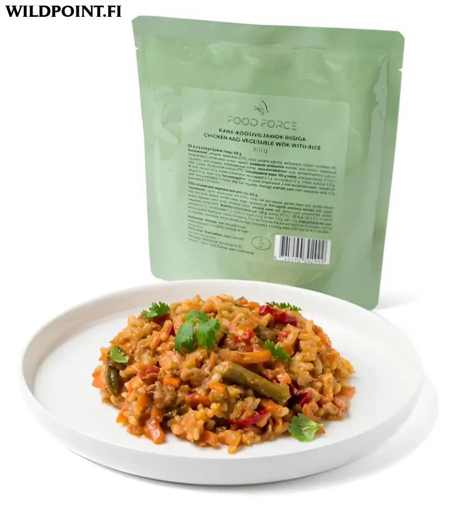 Food force kana- ja kasviswokki riisillä 300g