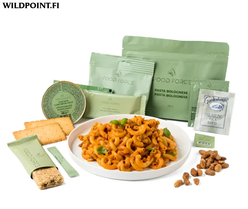 Food force pasta bolognese mre ateriapaketti