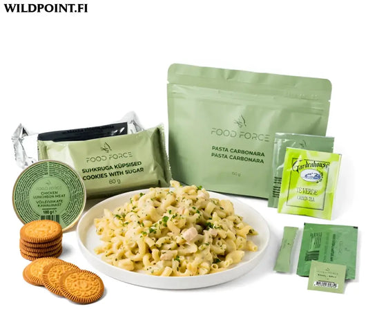 Food force pasta carbonara mre ateriapaketti
