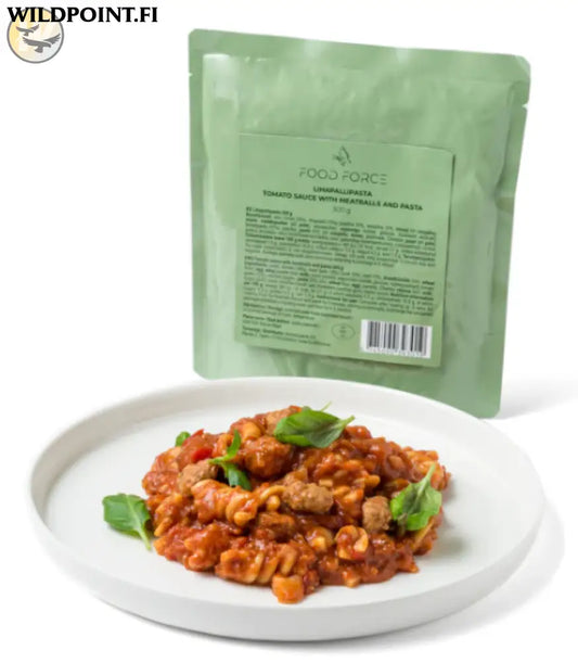Food Force Tomaattikastike lihapullien ja pastan kera 300g