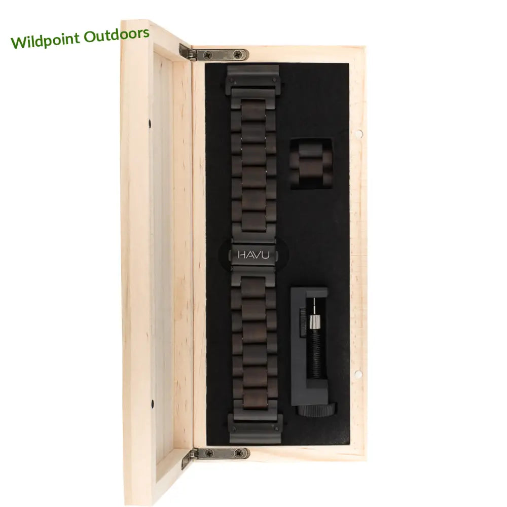 Garmin quickfit puinen ranneke eebenpuu - kellojen rannekkeet - wildpoint retkeily