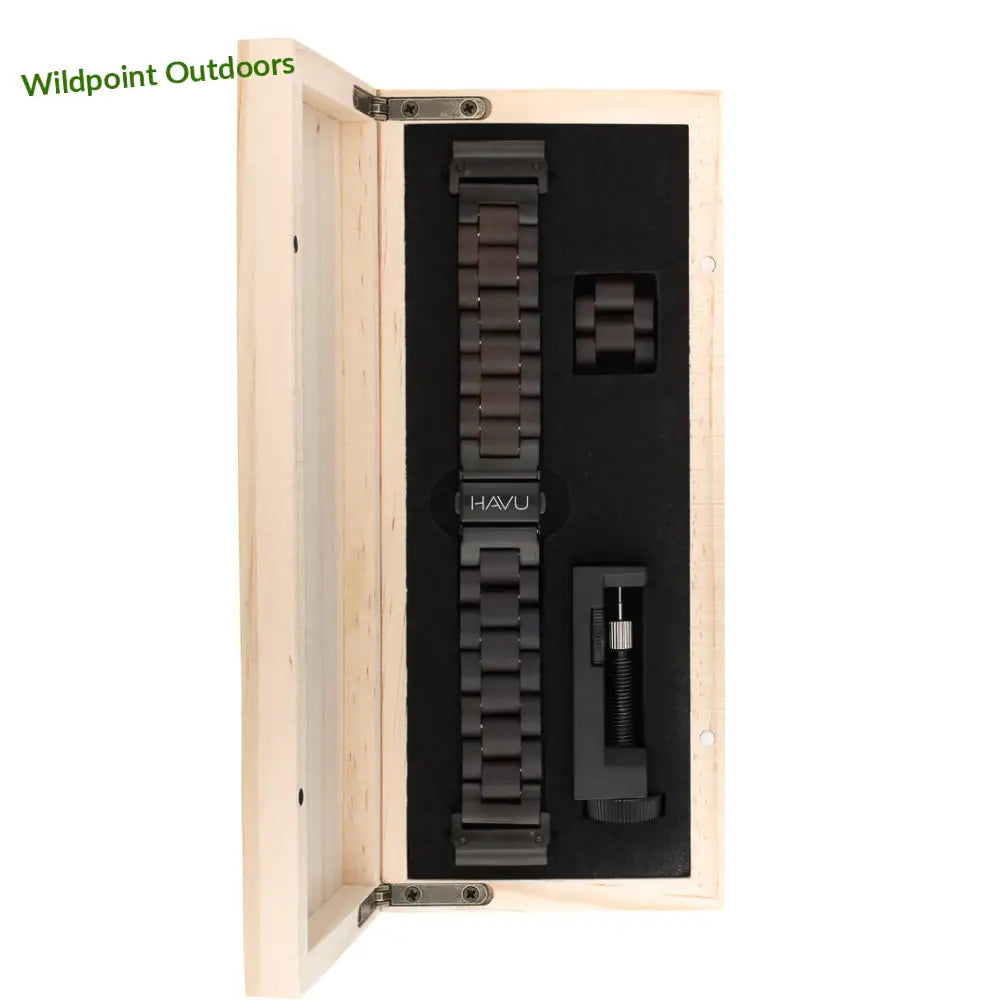 Garmin quickfit puinen ranneke eebenpuu - kellojen rannekkeet - wildpoint retkeily