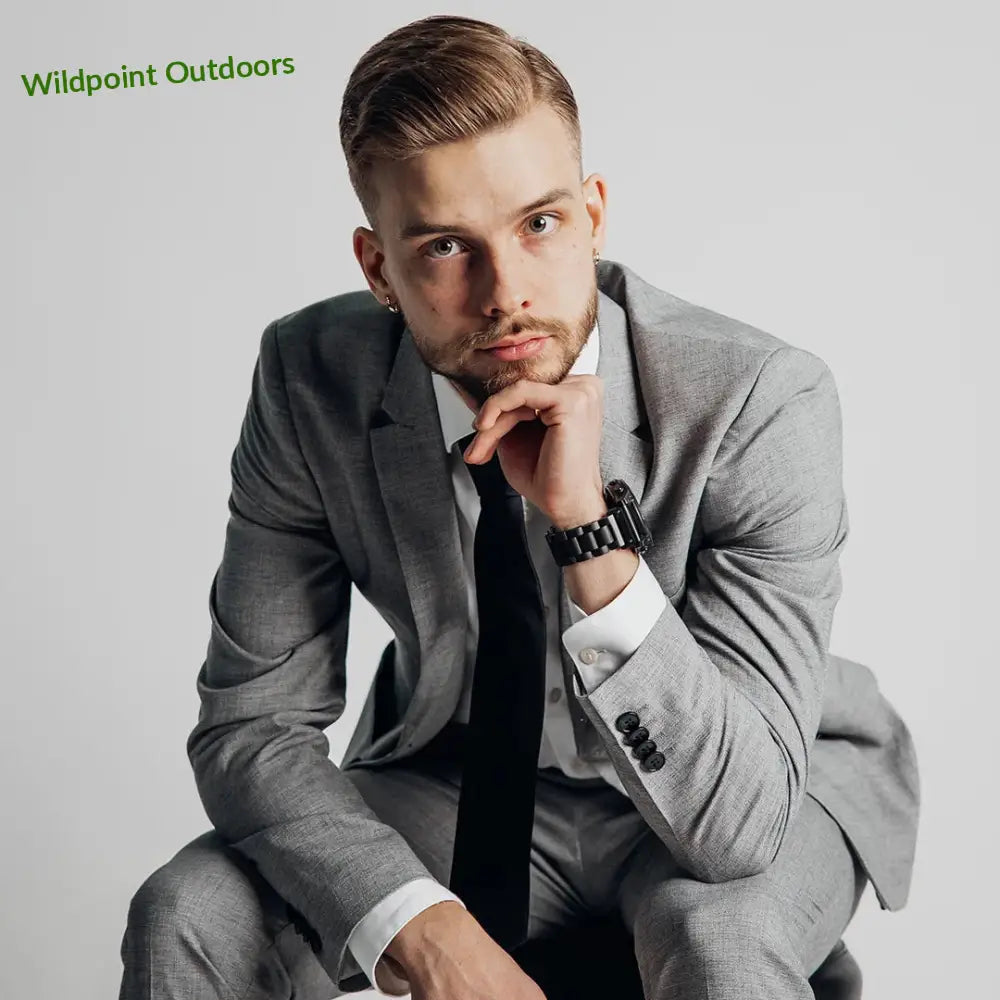 Garmin quickfit puinen ranneke eebenpuu - kellojen rannekkeet - wildpoint retkeily