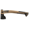 Gerber bushcraft hatchet tan and black tactical axe with textured grip handle for outdoor use