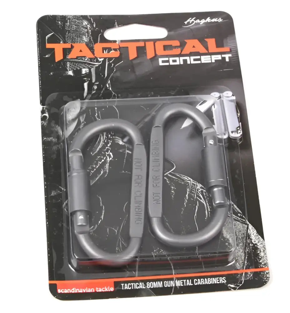 Haghus 80mm taktinen karabiini 2kpl - wildpoint retkeilyvarusteet verkkokaupasta 4,90 €