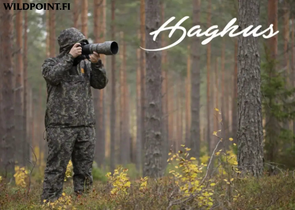 Haghus hossa kevyt anorakkipuku camokuosilla ja sääskiverkolla