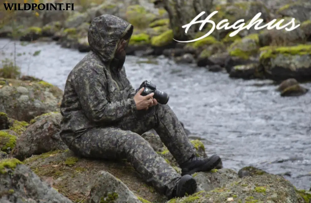 Haghus hossa kevyt anorakkipuku camokuosilla ja sääskiverkolla