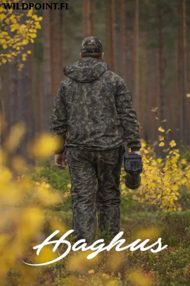Haghus hossa kevyt anorakkipuku camokuosilla ja sääskiverkolla