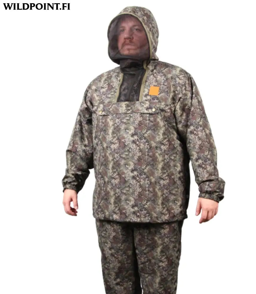 Haghus hossa kevyt anorakkipuku camokuosilla ja sääskiverkolla - s