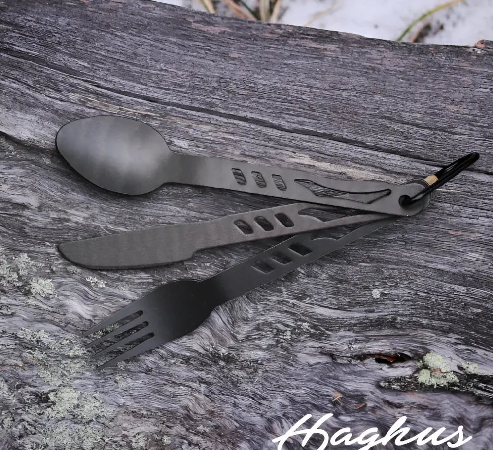 Haghus kevyet ruokailuvälineet - retkeilyyn retkeilyvarusteet verkkokaupasta 9,50 €