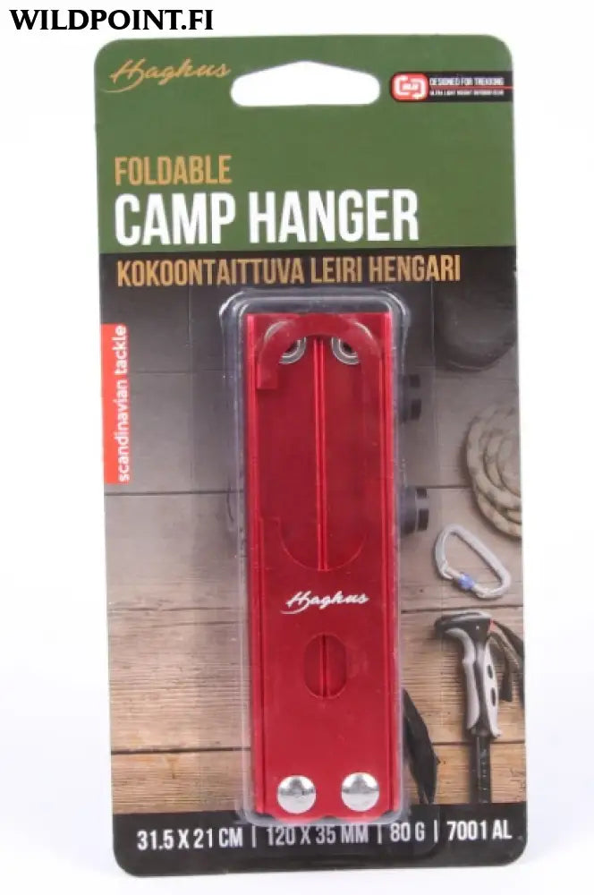 Haghus kokoontaittuva retkihenkari