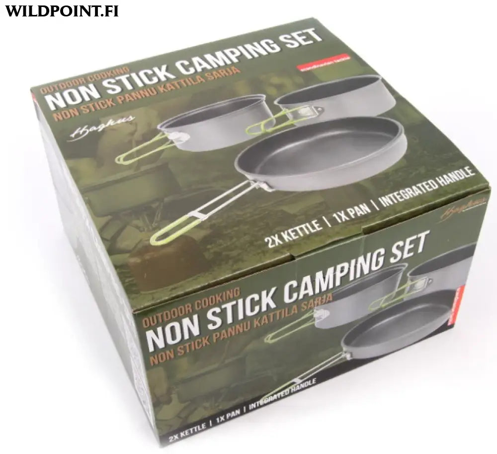 Haghus non stick 3-osainen retkipannu- ja kattilasarja
