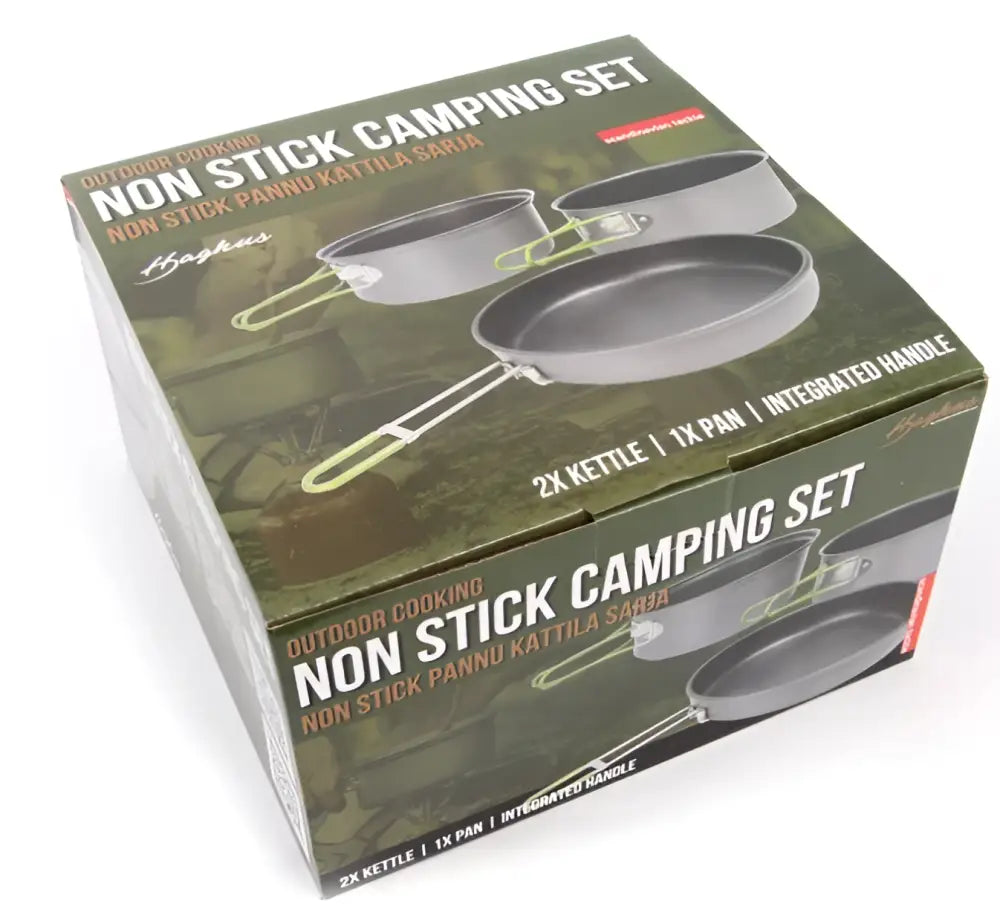 Haghus non stick 3-osainen retkipannu- ja kattilasarja - retkeilyvarusteet verkkokaupasta 47,90 €