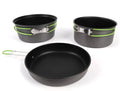 Haghus non stick 3-osainen retkipannu- ja kattilasarja - retkeilyvarusteet verkkokaupasta 47,90 €
