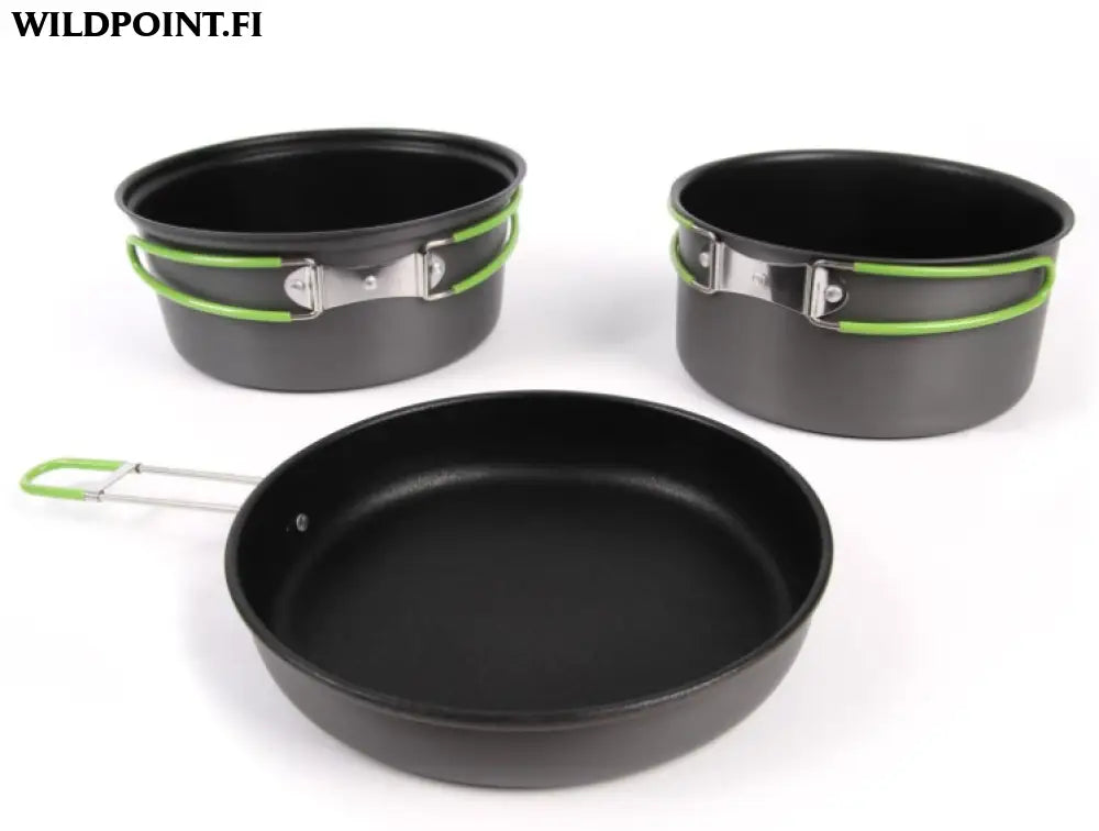 Haghus non stick 3-osainen retkipannu- ja kattilasarja