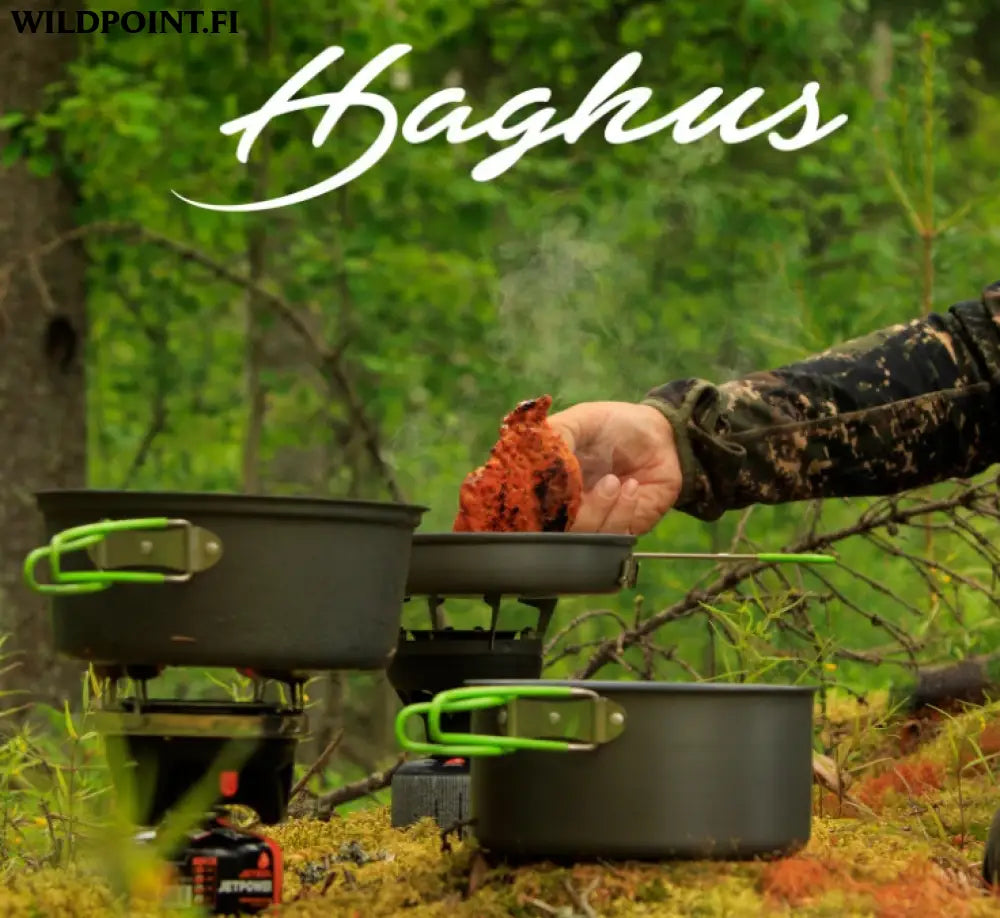 Haghus non stick 3-osainen retkipannu- ja kattilasarja