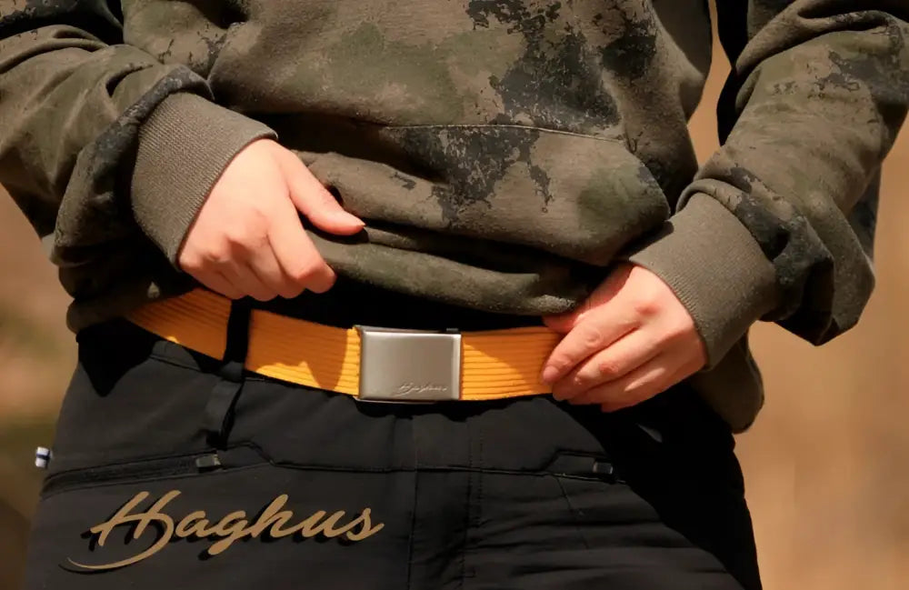 Haghus retkivyöt 120cm kolme väriä — retkivyö sinappi - retkeilyvarusteet verkkokaupasta