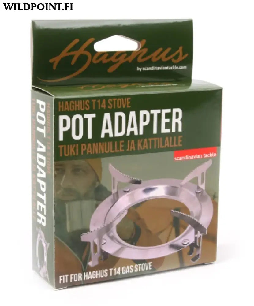 Haghus t14 retkikeittimen adapteri