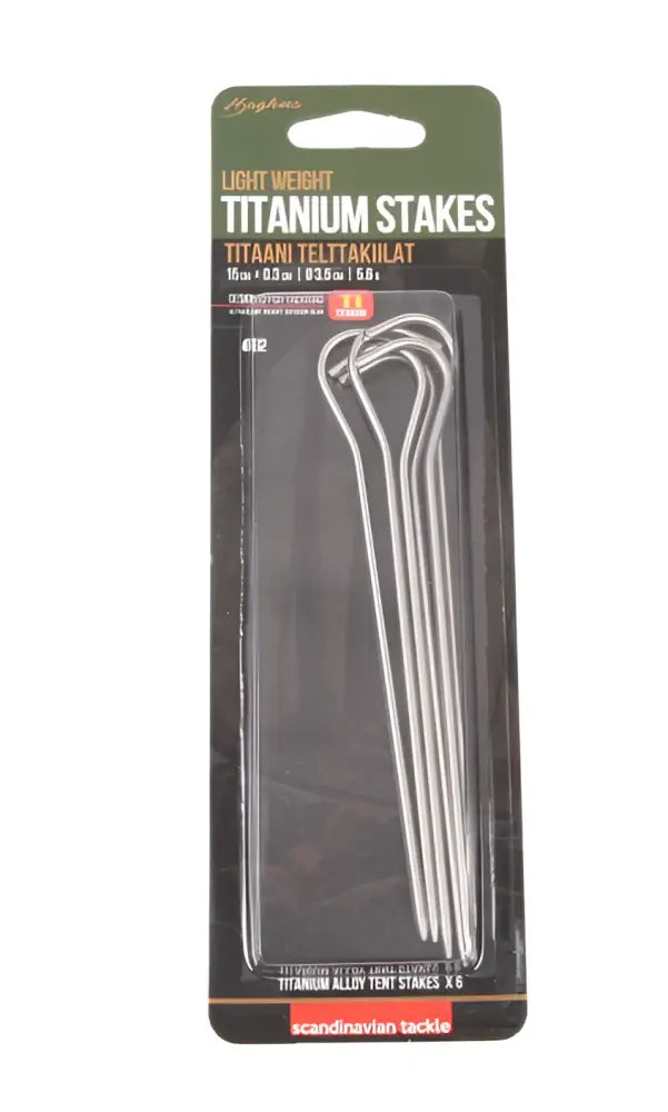 Haghus titaani pro telttakiilat 6kpl - wildpoint retkeilyvarusteet verkkokaupasta 23,90 €