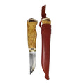 Handmade finnish puukko knife - curly birch - eco - wildpoint outdoors retkeilyvarusteet verkkokaupasta 84 €