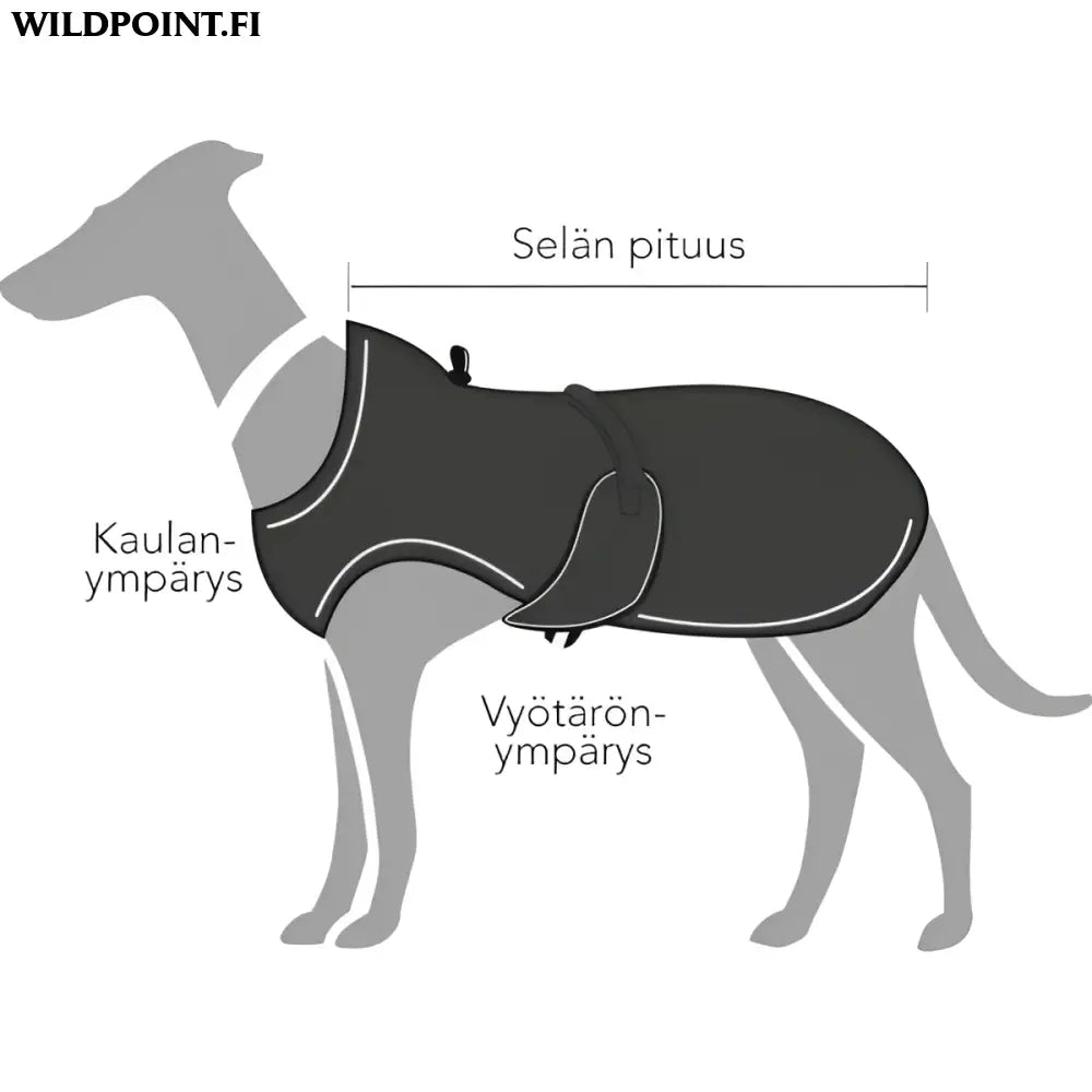 Hunter koiran takki uppsala musta