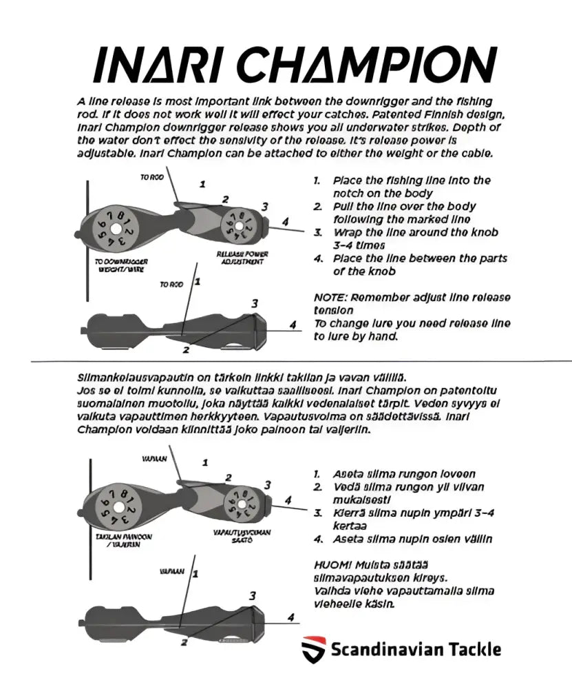 Inari champion takilan laukaisin - wildpoint outdoors retkeilyvarusteet verkkokaupasta